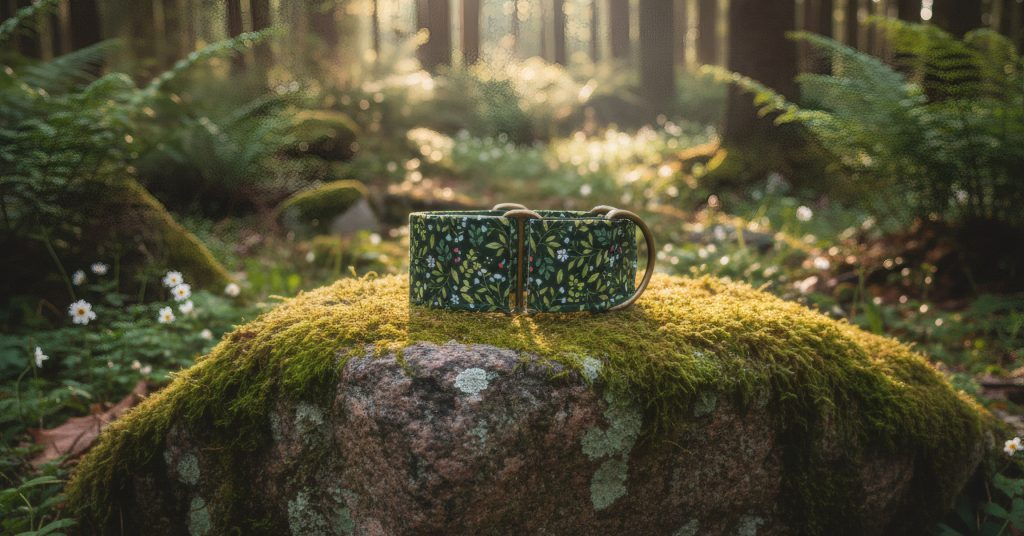 Wakakan Green Witch Martingale Dog Collar