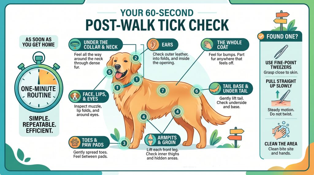 Post-walk tick check